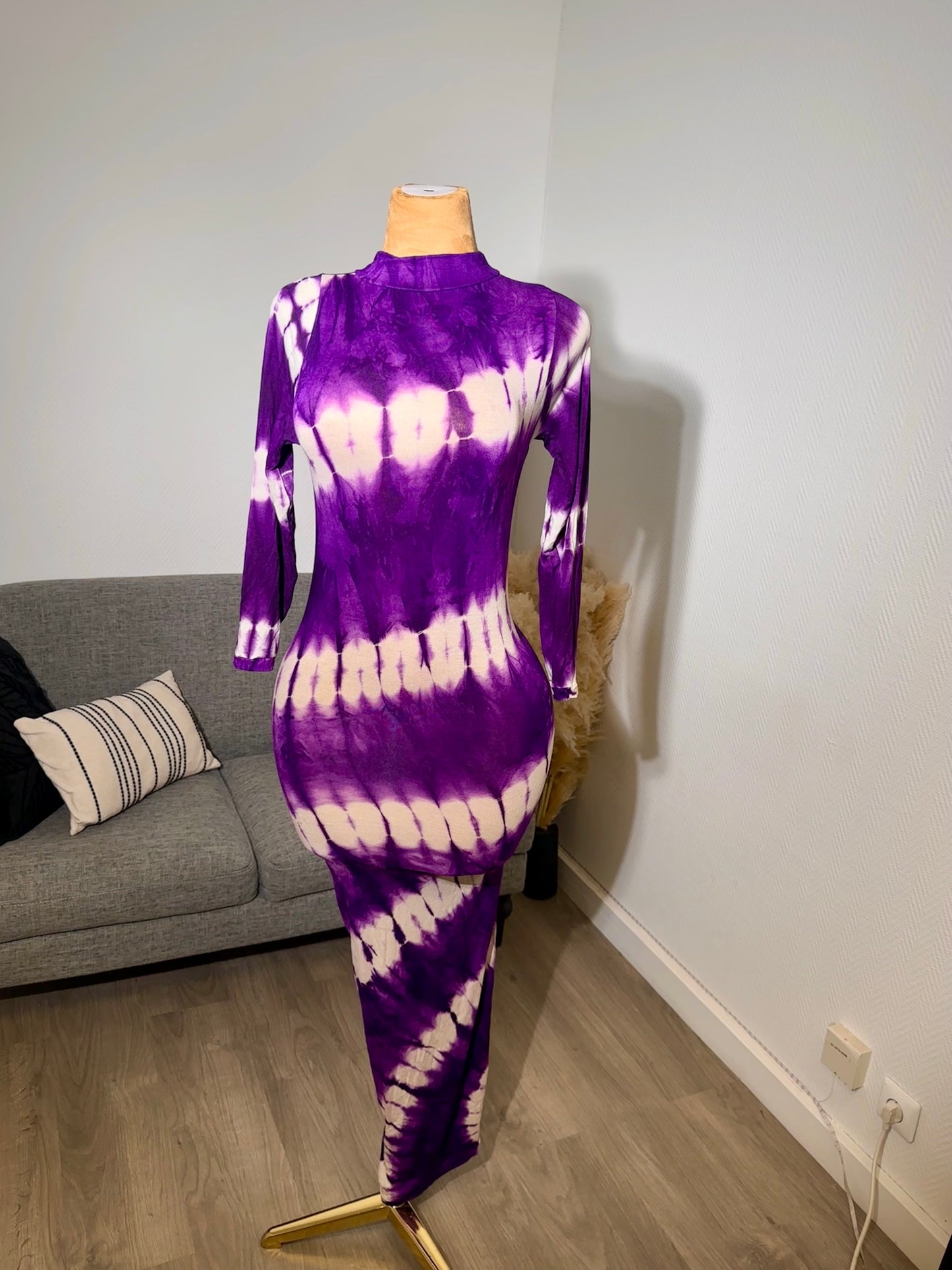 Robe moulante - Droite sans foulard