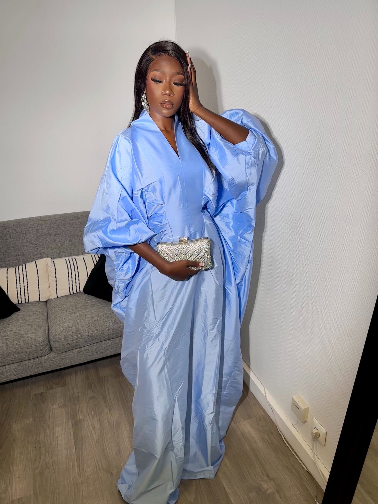 Boubou Chantoum Souffle Bleu